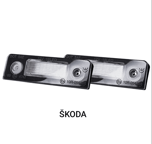 Svetlo registarske tablice-Led